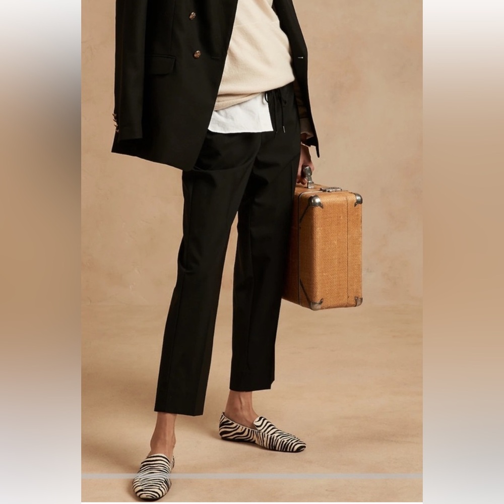 Banana Republic Slim Wool-Blend Pants